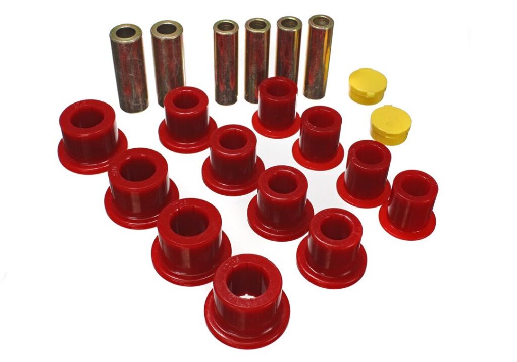 Energy Suspension Front Leaf Spring Bushing Red for 1999-2004 Ford F-250 Super Duty 4WD 4.2148R