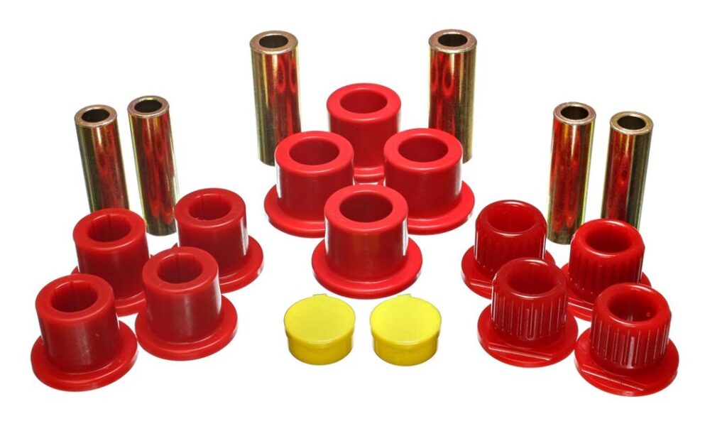 Energy Suspension Rear Leaf Spring Bushing Red for 2000-2004 Ford Excursion 4WD 4.2149R