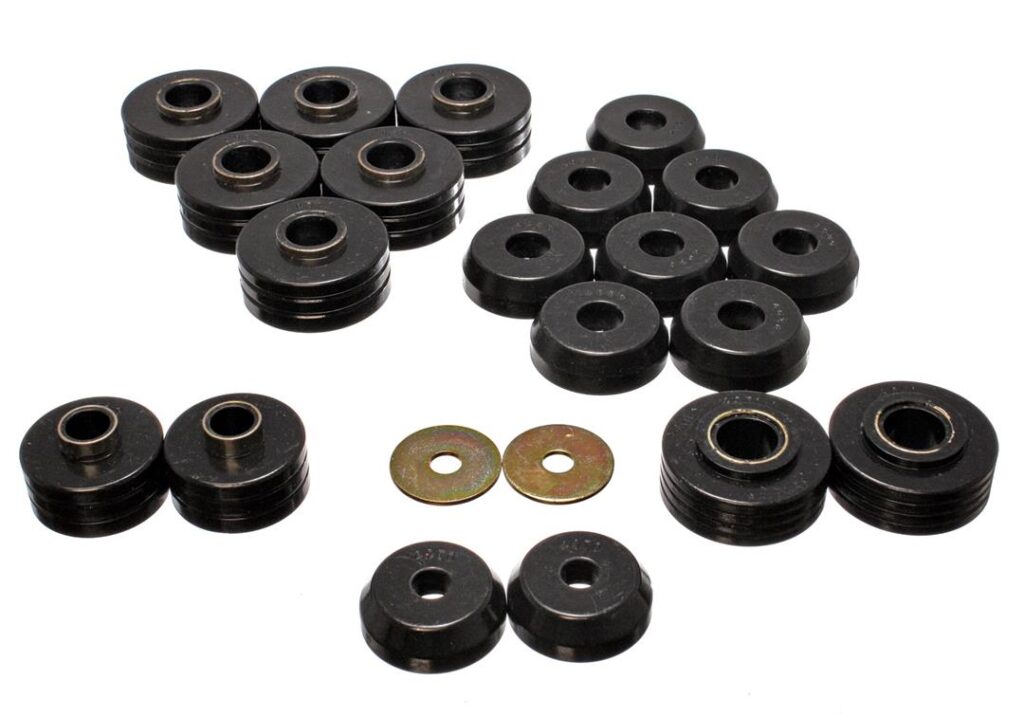 Energy Suspension Body Mount Bushings Black for 1980-1996 Ford Bronco 4.4109G