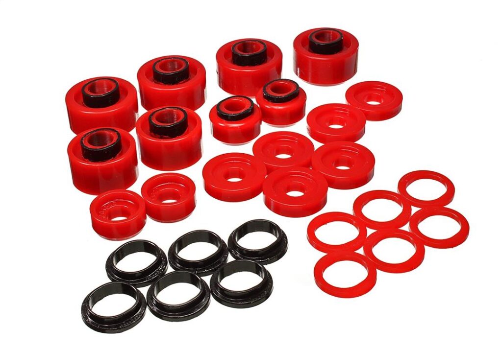 Energy Suspension Body Mount Bushings Red for 2005-2007 Ford F-350 Super Duty 4.4120R