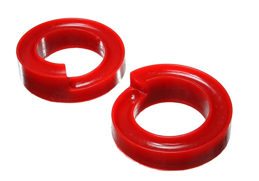 Energy Suspension Front Coil Spring Isolator Red for 2005-2007 Ford F-350 Super Duty 4.6111R