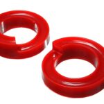 Energy Suspension Front Coil Spring Isolator Red for 2005-2007 Ford F-350 Super Duty 4.6111R