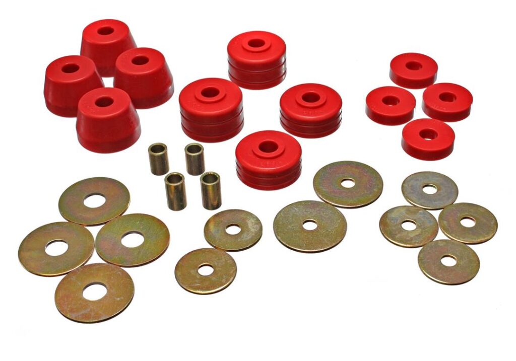 Energy Suspension Body Mount Bushings Red for 1972-1974 Dodge D100 Pickup 5.4101R