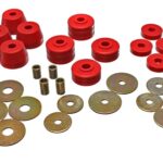 Energy Suspension Body Mount Bushings Red for 1972-1974 Dodge W200 Pickup 5.4101R