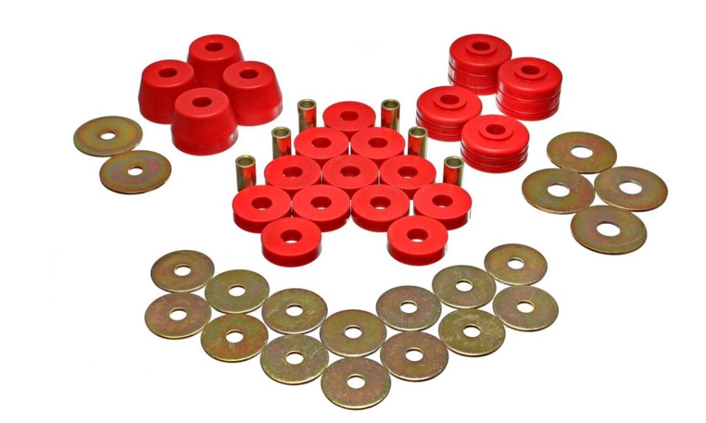 Energy Suspension Body Mount Bushings Red for 1974-1993 Dodge Ramcharger 5.4102R