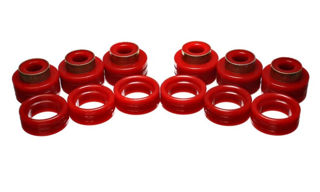 Energy Suspension Body Mount Bushings Red for 1994-2001 Dodge Ram 1500 5.4107R