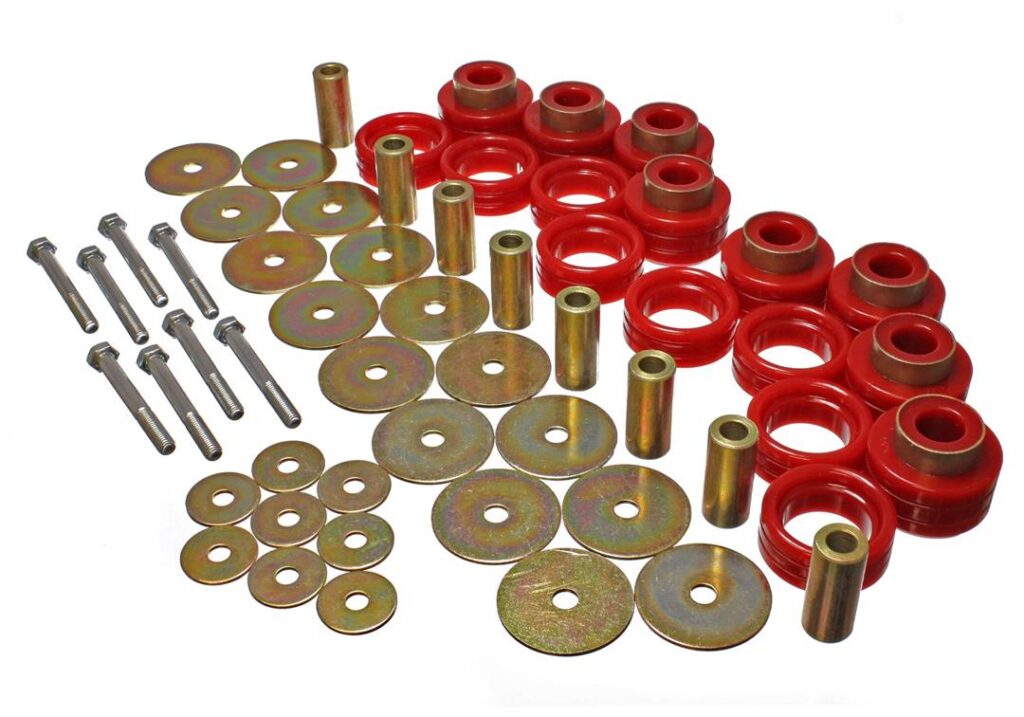 Energy Suspension Body Mount Bushings Red for 1995-2002 Dodge Ram 2500 5.4112R