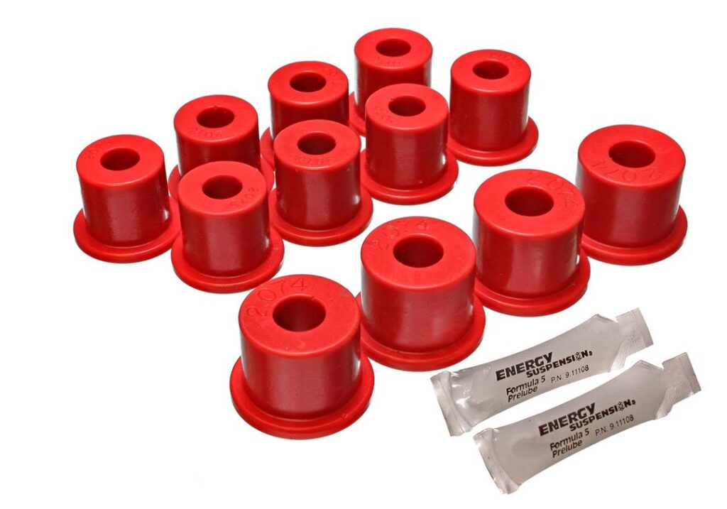 Energy Suspension Rear Leaf Spring Bushing Red for 1980-1986 Nissan 720 7.2101R