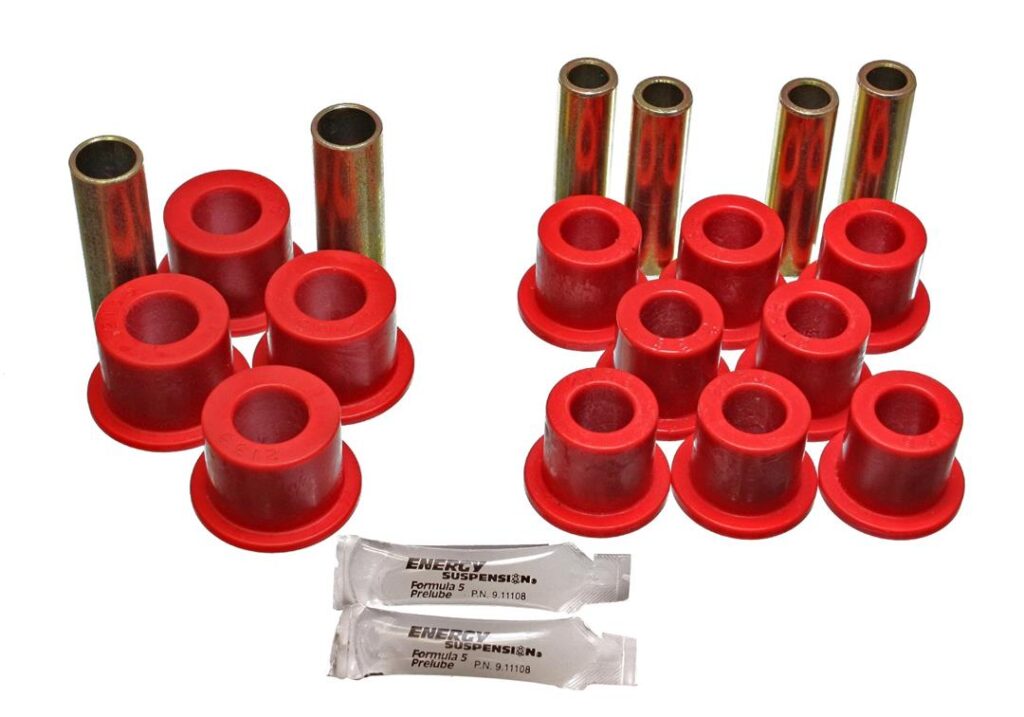 Energy Suspension Rear Leaf Spring Bushing Red for 1986-1994 Nissan D21 4WD 7.2102R