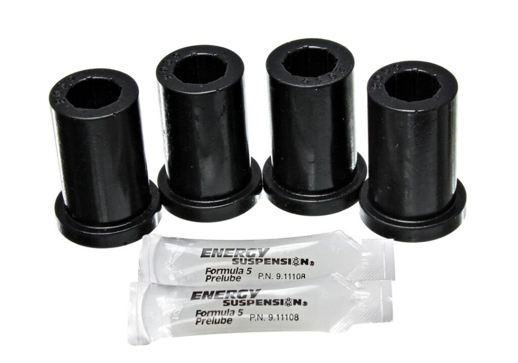 Energy Suspension Front Leaf Spring Shackle Bushing Black for 1979-1985 Toyota Pickup 4WD 8.2104G