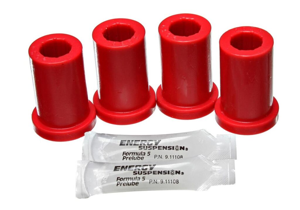 Energy Suspension Front Leaf Spring Shackle Bushing Red for 1979-1985 Toyota Pickup 4WD 8.2104R