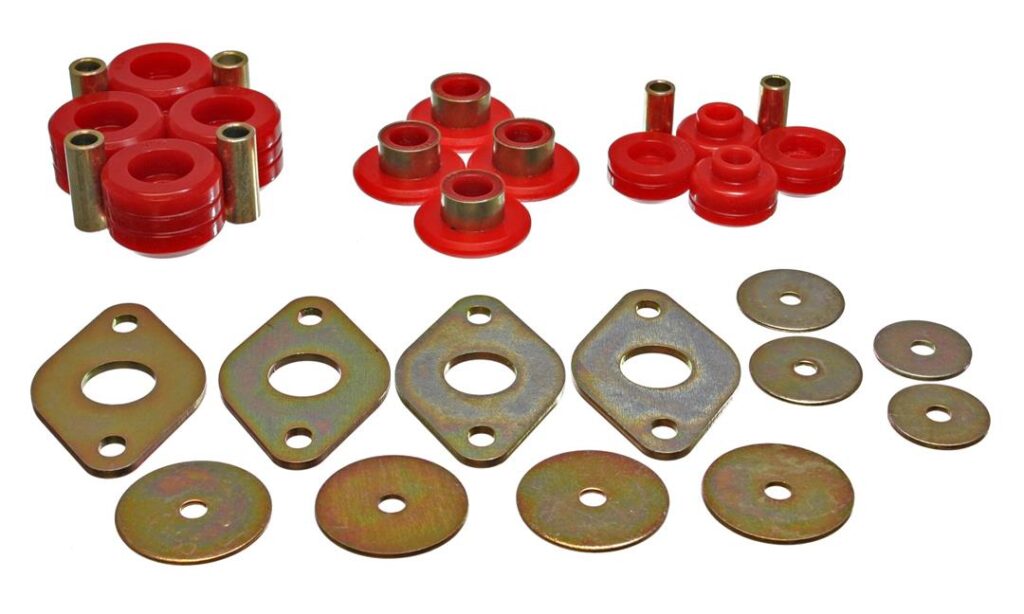 Energy Suspension Body Mount Bushings Red for 1995-2000 Toyota Tacoma 8.4103R