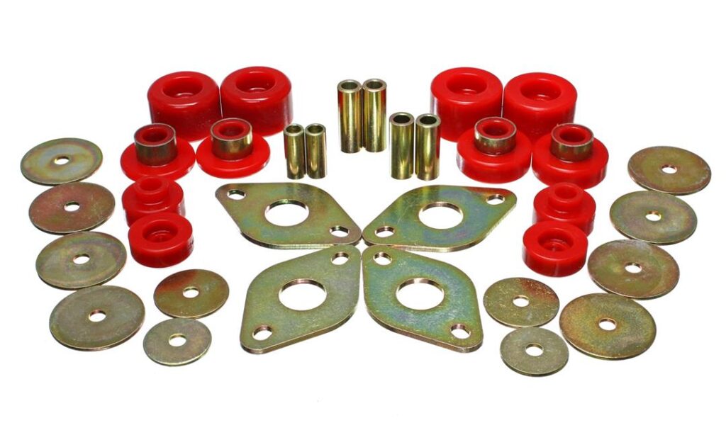 Energy Suspension Body Mount Bushings Red for 2001-2004 Toyota Tacoma 8.4107R