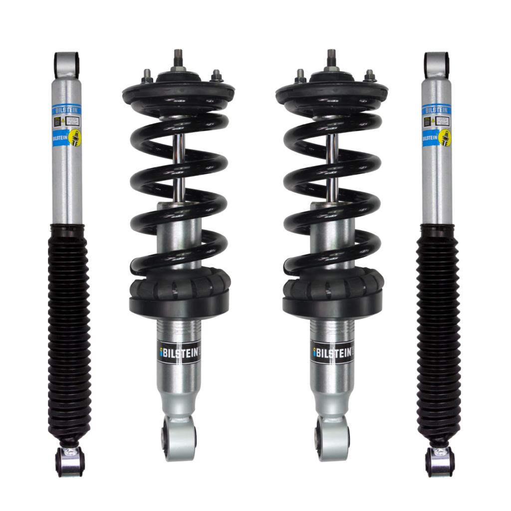 Bilstein B8 6100 Assembled Front 0-2 Lift Coilovers and 0-1 Rear Lift Shocks for 2016-2023 Nissan Titan XD