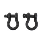 D Ring 3/4 Inch Gloss Black 2 Piece Set Fishbone Offroad - FB21039