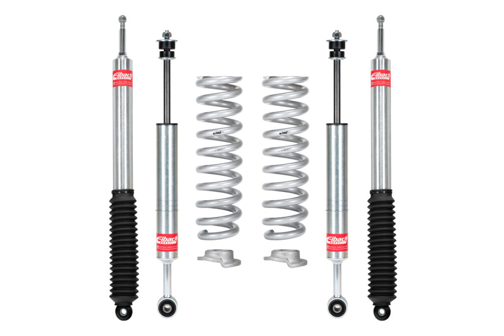 Eibach Stage 1 2.5 Front and 0-1 Rear Pro-Truck-Lift Shocks for 2016-2021 Toyota Tundra 2WD