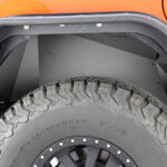 Jeep JK Rear Inner Fenders 07-18 Wrangler JK Aluminum Black Powercoat Fishbone Offroad - FB33007R