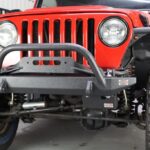 Jeep TJ Steering Box Skid Plate 97-06 Wrangler TJ Black Textured Powdercoat Fishbone Offroad - FB23065