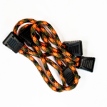 Paracord Zipper Pulls 5 Pcs Orange Camo Fishbone Offroad - FB51279-J