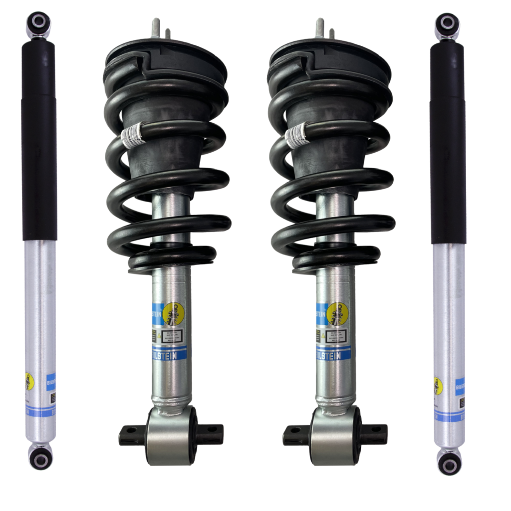 Bilstein B8 5100 RHA 0-1.1 Front Assembled Coilovers with 0-1 Rear Lift Shocks For 2019-2023 GMC Sierra 1500 (AT4 only)