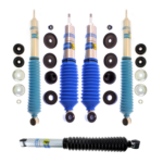 Bilstein B6 4600 Series Front, Rear Shocks with 5100 steering stabilizer for 2003-2019 and 2021-2022 Ford E-450 Super Duty