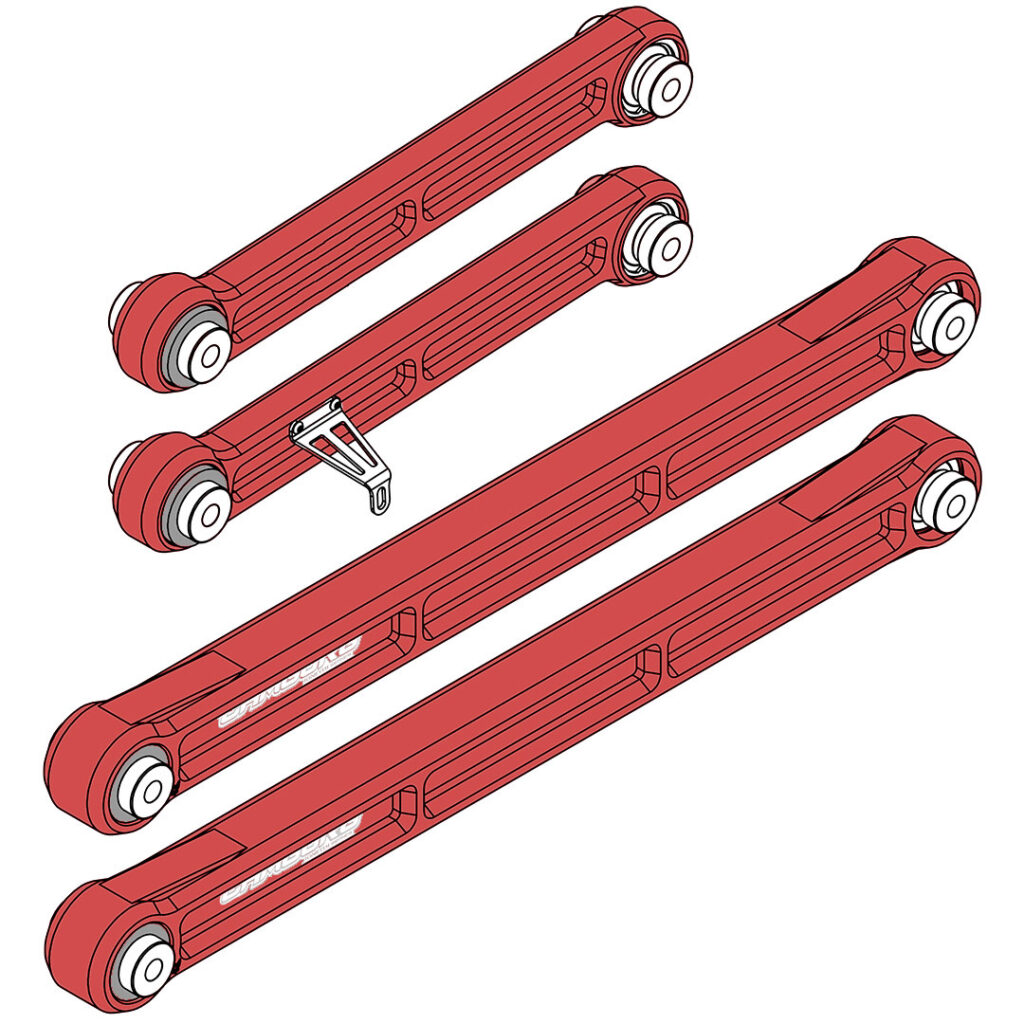 Camburg Toyota Sequoia 2wd/4wd 23-24 KINETIK Series Rear Trailing Arm Kit (RED)