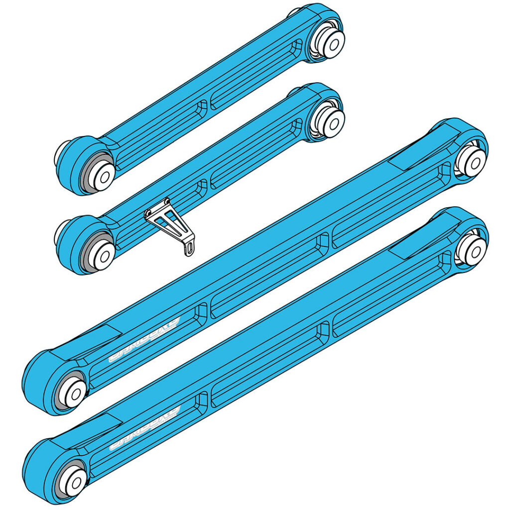 Camburg Toyota Tundra 2wd/4wd 22-24 KINETIK Series Rear Trailing Arm Kit (King Blue)