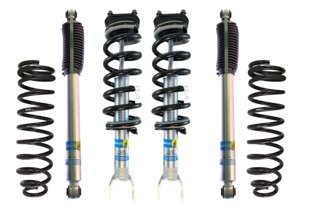 Bilstein 5100 0-2.75 Front Assembled Coilovers with 0-1 Rear Lift Shocks and 1 Rear Lift Coils for 2011-2018 RAM 1500 4WD