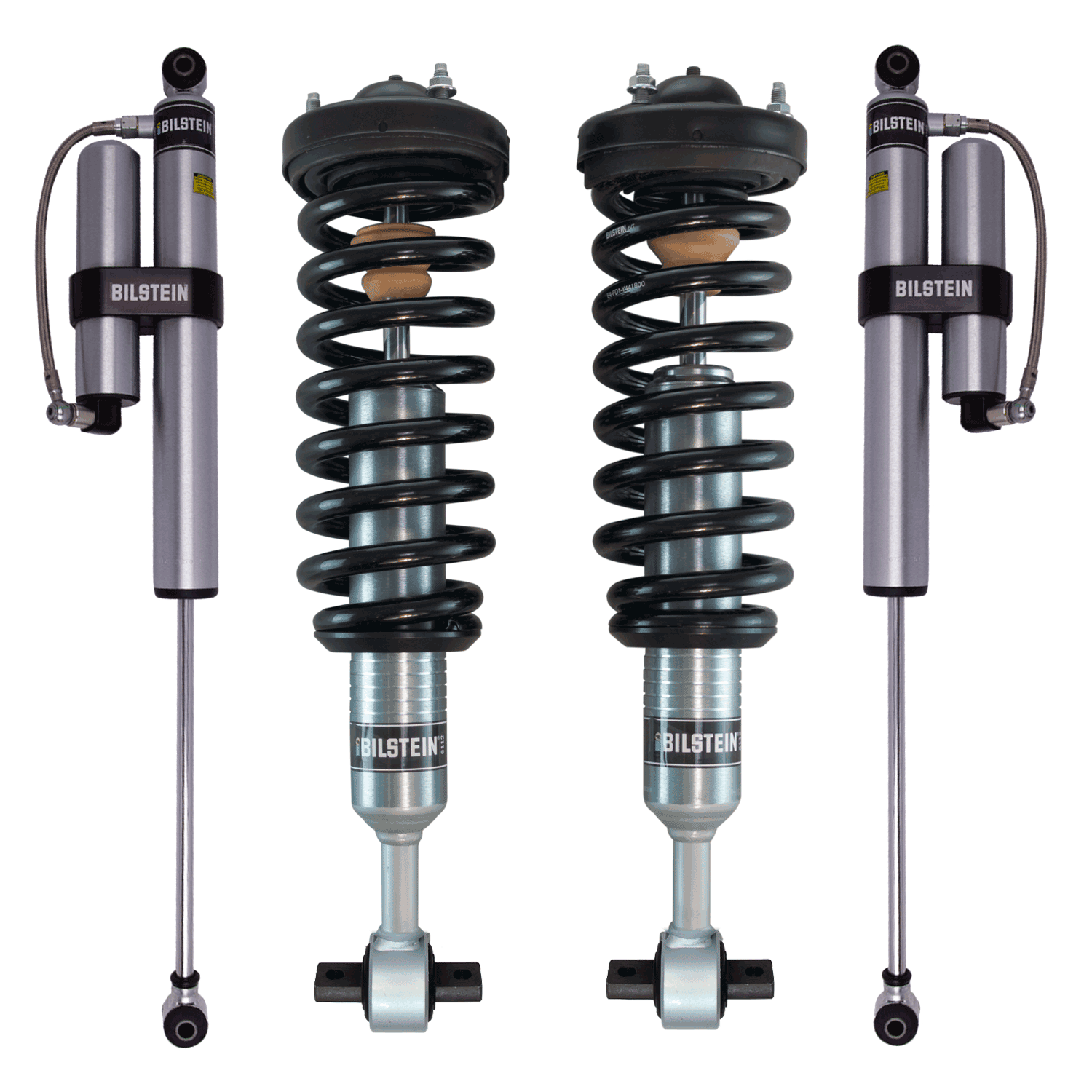 Bilstein 6112 0-2.5" Front Assembled Coilovers With B8 5160 0-2" Rear ...