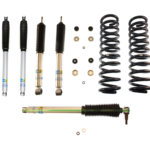 Bilstein 5112 2 Front and Rear Levelling Lift Kit with B8 5100 Steering Stabilizer for 2008-2016 Ford F250 4WD