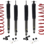 KYB JAOS 2 Front and Rear Lift adjustable compression shocks with Coils for 2010-2014 Toyota FJ Cruiser