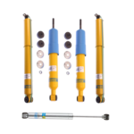 Bilstein 4600 Front, Rear Shocks with B8 5100 Front Steering Damper for 2000-2005 Ford Excursion 2WD