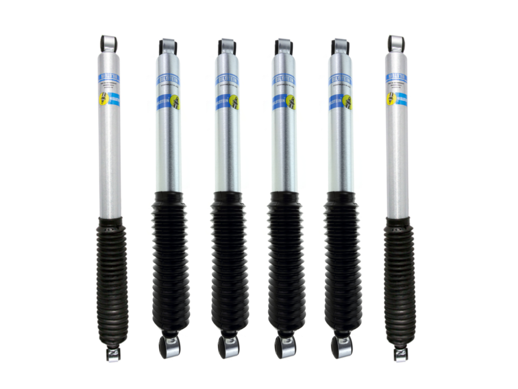 Bilstein 5100 2-2.5 Quad Front and 0-1 Rear Lift Shocks for 1999-2004 Ford F-250-F-350 Super Duty 4WD