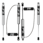 Fox Perf Series 3.5-4 Front-Rear Lift Shocks and IFP Steering Stabilizer for 2018-2022 Jeep Wrangler JL 2WD-4WD with 2.0 Smooth Body Reservoir