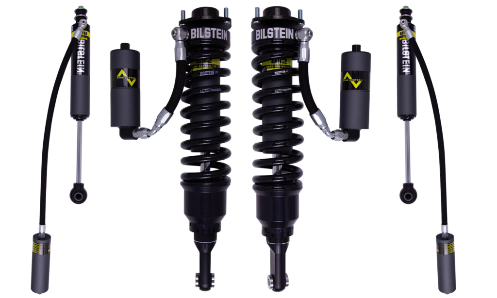 Bilstein B8 8112 (ZoneControl CR) 1.5-3 Front Lift Coilovers with B8 8100 0-2 Rear Lift Shocks for 2010-2023 Toyota 4Runner Non KDSS