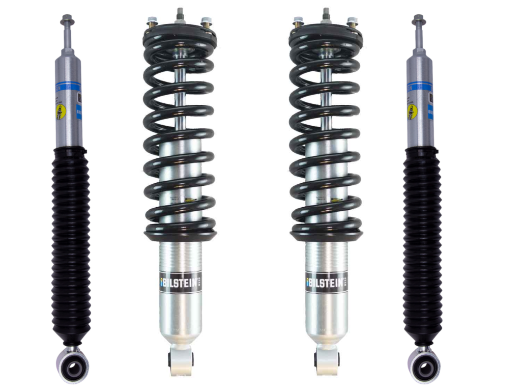 Bilstein 6112 0.6-3.2 Assembled Front Lift Coilovers with 5100 0-2 Rear Lift Shocks for 2003-2009 Lexus GX470