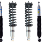 Bilstein 6112 0.6-3.2 Assembled Front Lift Coilovers with 5100 0-2 Rear Lift Shocks for 2003-2009 Lexus GX470