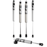 FOX 5.5-7 Front, 4-6 Rear Lift IFP 2.0 Body Shocks with 2.0 Performance TS Steering Stabilizer for 2017-2022 Ford F-250 4WD