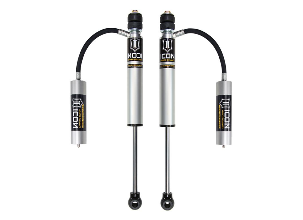 ICON V.S. 2.0 Aluminum Series 0-1 Rear Lift Remote Reservoir Shocks for 2024 Toyota Tacoma