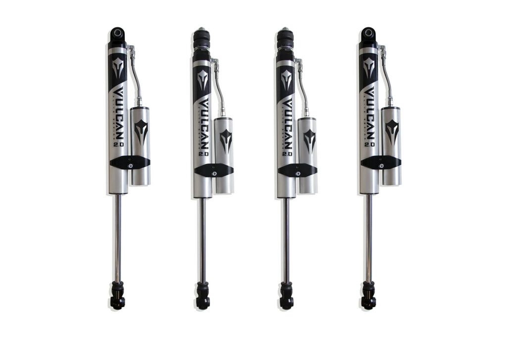 MaxTrac Front & Rear Fox 2.0 Performance Series Reservoir Shocks – 4" Lift Height-943340VR