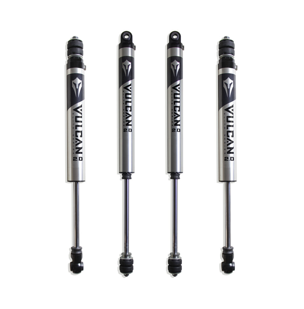 MaxTrac Front & Rear Vulcan Series Shocks – 2.5" Lift Height for 2014-2024 RAM 2500 4WD-947225V