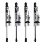 MaxTrac Front & Rear Vulcan Series Reservoir Shocks – 4" Lift Height for 2014-2024 RAM 2500 4WD-947240VR