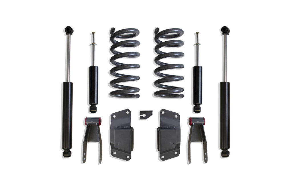 MaxTrac 2″/4″ Lowering Kit with Coils for V6 Models for 1988-1998 Silverado/Sierra 1500-K330524-6