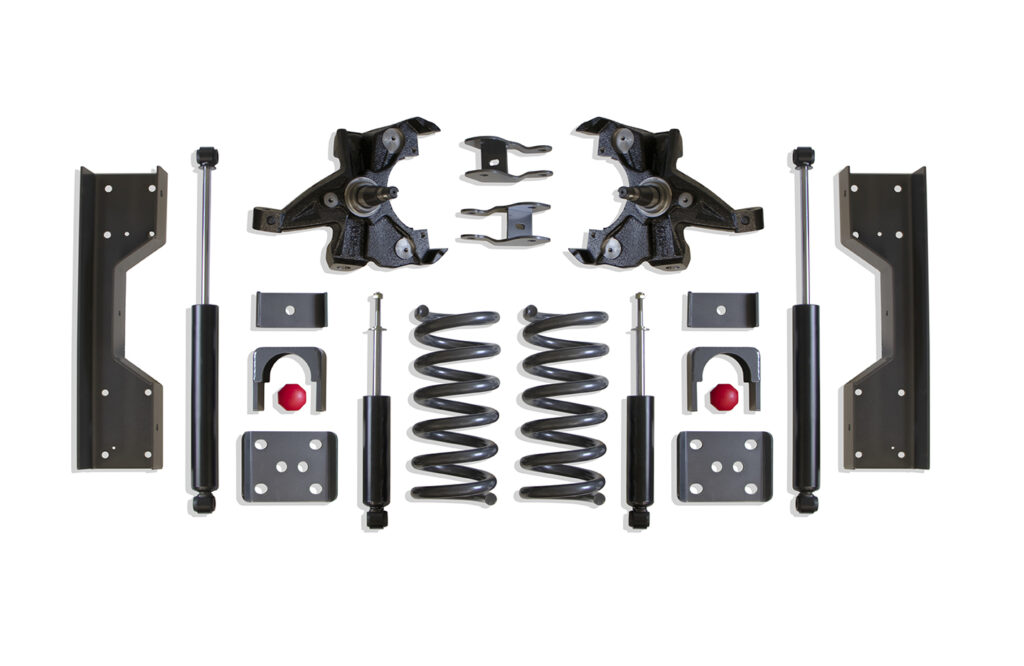 MaxTrac 4"/6" Lowering Kit with HD Rotors for V6 Models for 1988-1998 Silverado/Sierra 1500 2WD-K330546H-6