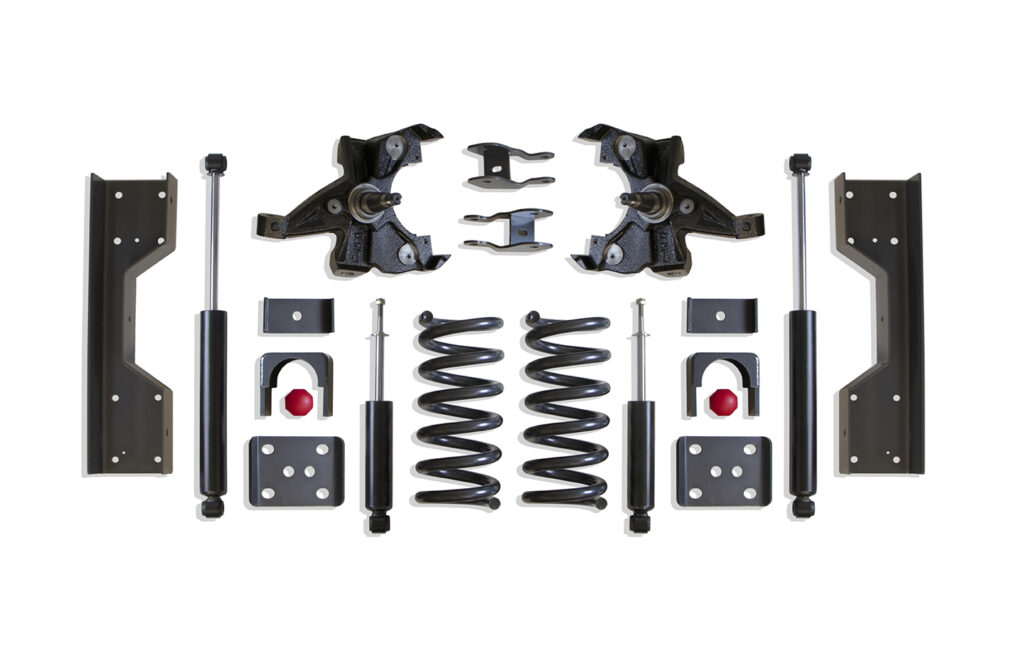 MaxTrac 4"/6" Lowering Kit with HD Rotors for V8 Models for 1988-1998 Silverado/Sierra 1500 2WD-K330546H-8