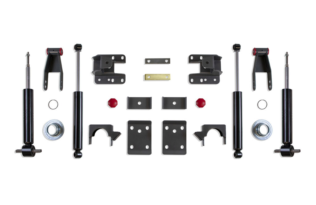 MaxTrac 2"/4" Lowering Kit with Struts for 2007-2018 Silverado/Sierra 1500 2WD/4WD-K331324S