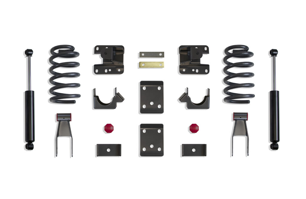 MaxTrac 2"/4" Lowering Kit with Coils for Single Cab for 2014-2018 Silverado/Sierra 1500 2WD/4WD-K331524-6