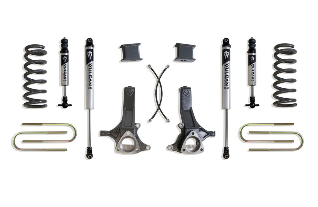 MaxTrac 7" Lift Kit with Vulcan Series IFP Shocks for 2002-2008 RAM 1500 5-Lug 2WD 4.7L-K882170V