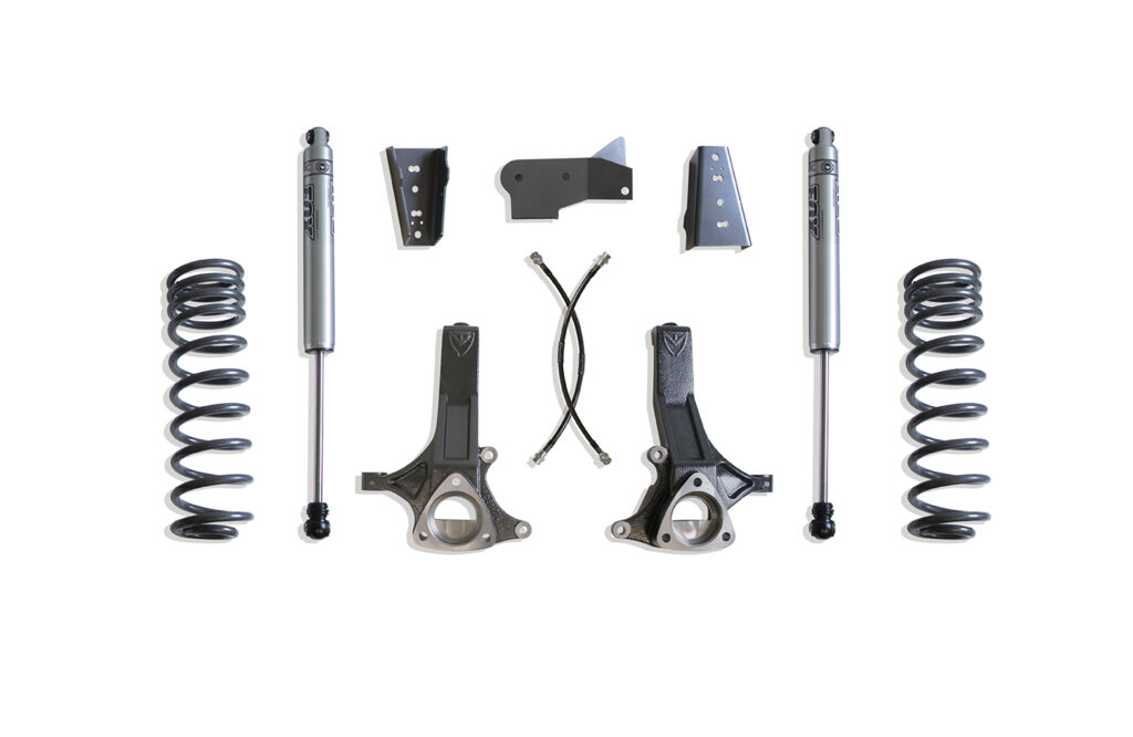 MaxTrac 4.5" Lift Kit with Fox Shocks for 2009-2024 RAM 1500 5-Lug 2WD-K882443F