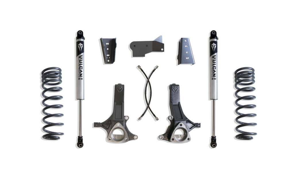 MaxTrac 4.5" Lift Kit with Vulcan Series IFP Shocks for 2009-2024 RAM 1500 5-Lug 2WD-K882443V